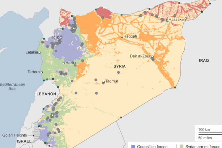 Egyre kisebb területen folynak a harcok Szíriában